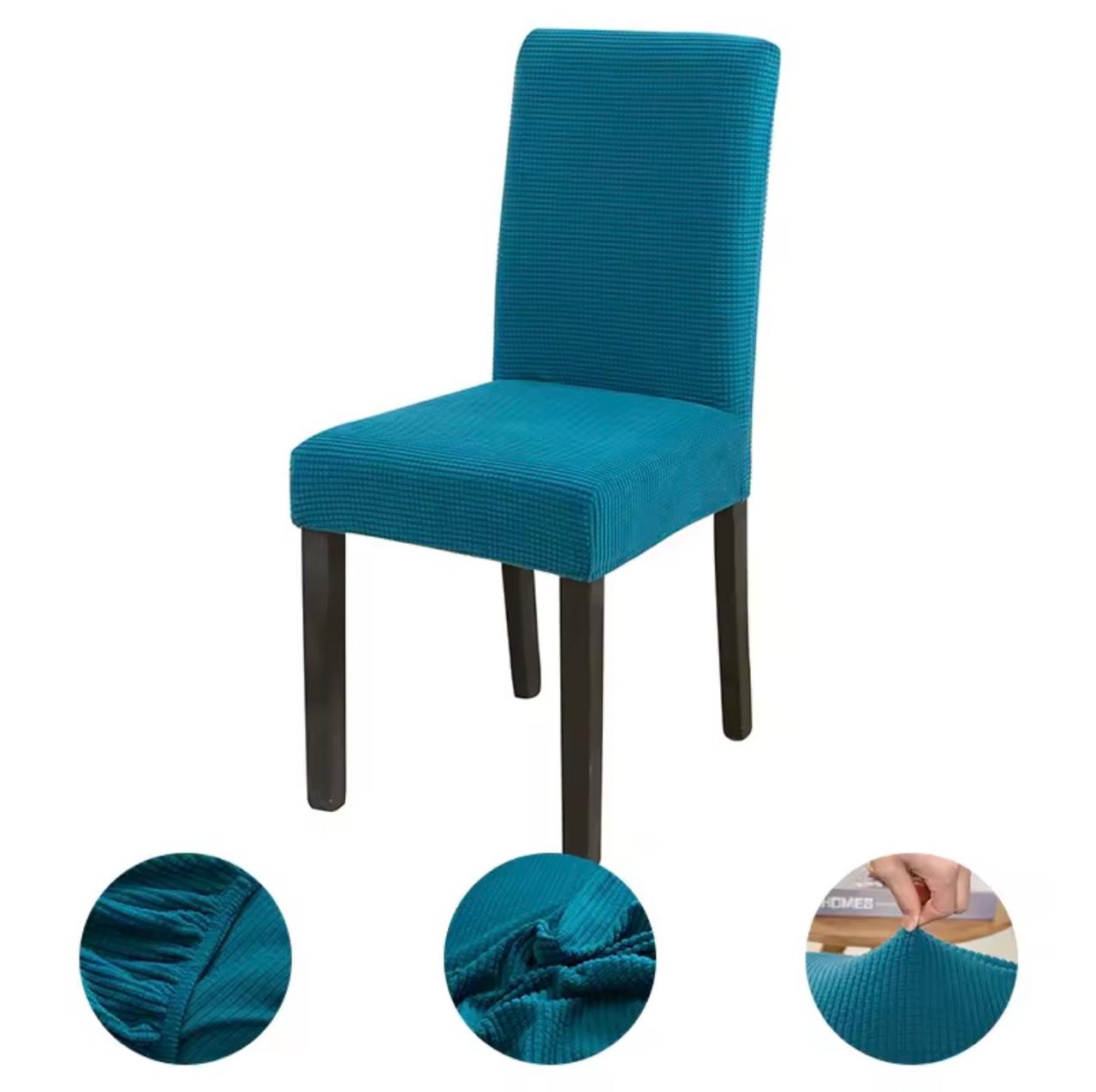 Fundas de silla tela gruesa texturizada cuadrille