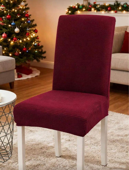 Fundas de silla tela gruesa texturizada cuadrille